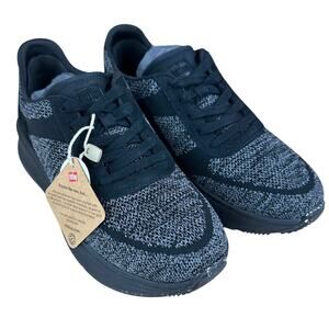 Fitflop F-Mode E01 Knit Flatform Sneakers Black/Gray Women's Size 6 New in Box
